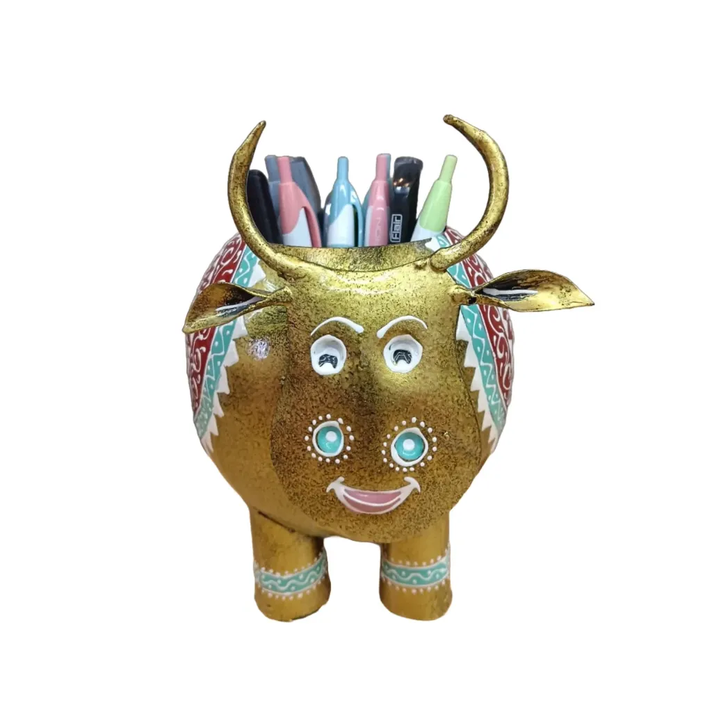 [NVP000002] Decorative Cow Multi-Purpose Planter & Organizer